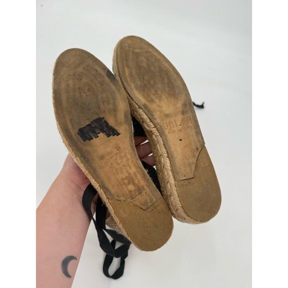 Unisa black and tan espadrille flats - Picture 3 of 6